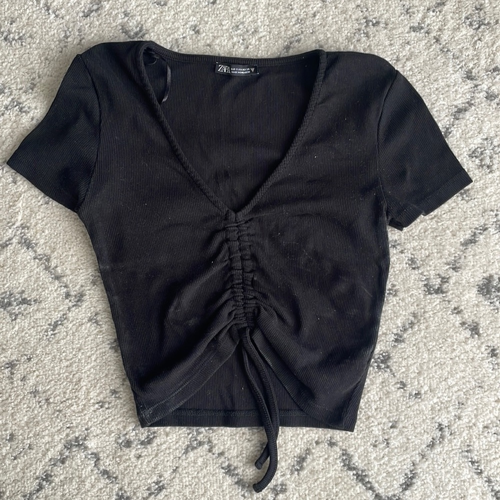 Black crop top